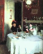 John Singer Sargent The Breakfast Table Norge oil painting reproduction